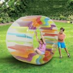 Roue à eau gonflable colorée pour enfants, rouleau géant flottant pour piscine, jouet rampant – Image 3