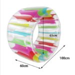 Roue à eau gonflable colorée pour enfants, rouleau géant flottant pour piscine, jouet rampant – Image 4