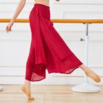 Pantalon de danse classique, tenue ample à jambes larges, 2 couches – Image 3
