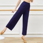 Pantalon de danse en modal, taille haute, droit, extensible – Image 2