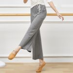 Pantalon de danse en modal, taille haute, droit, extensible – Image 3