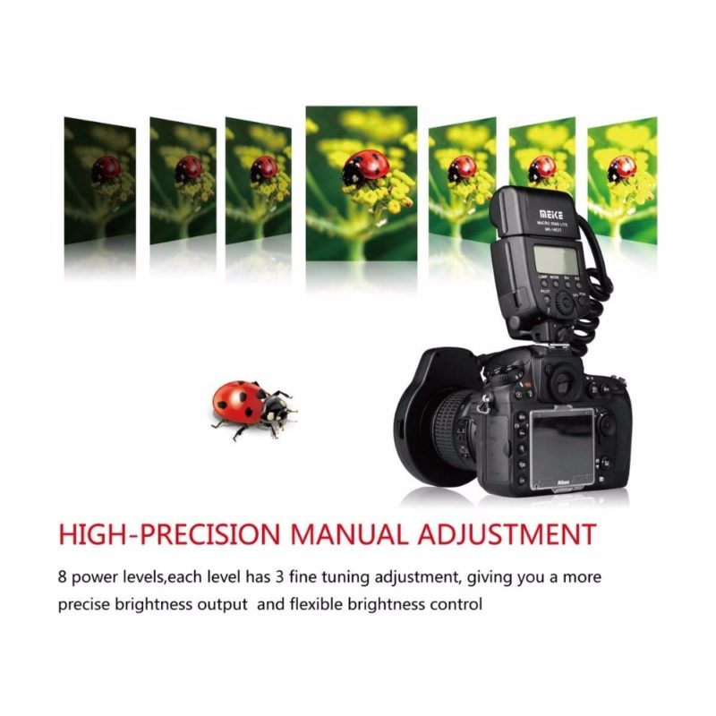 Flash Speedlite GN14, anneau lumineux, pour Nikon D80, D300S, D600, D700, D800, D800E, D3000, D3100, D3400, D5000, D5100, D7000 – Image 4