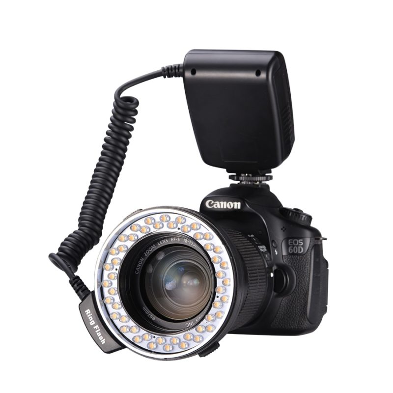 Macro LED anneau lumineux pour appareil photo, écran LCD Speedlite, pour Sony, Nikon, Canon 60D, 80D, 600D, 1300D, 70D – Image 6