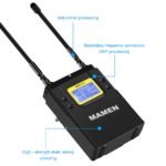 Microphone sans fil UHF professionnel, avec 50 canaux sélectionnables, portée de 60m pour caméras DSLR – Image 3