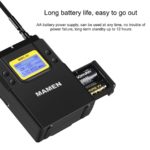 Microphone sans fil UHF professionnel, avec 50 canaux sélectionnables, portée de 60m pour caméras DSLR – Image 4