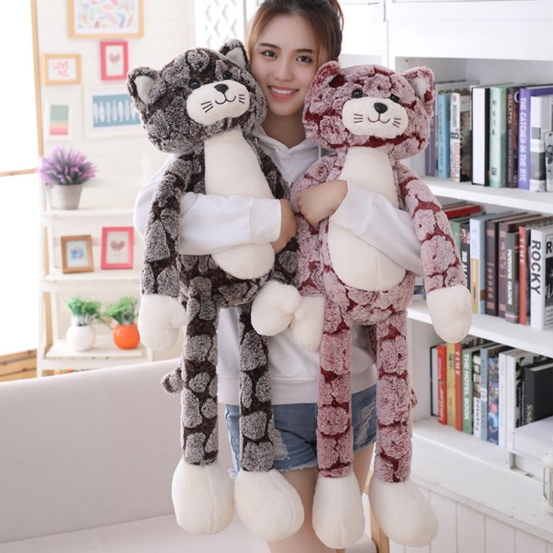 Peluche chat kawaii, longues jambes, de 50 à 90 cm – Image 1