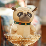 Peluche chien Carlin, dessin animé, de 25 à 45 cm – Image 3