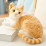 Peluche chat réaliste et doux, 26 à 40 cm – Image 2