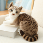 Peluche chat réaliste et doux, 26 à 40 cm – Image 3