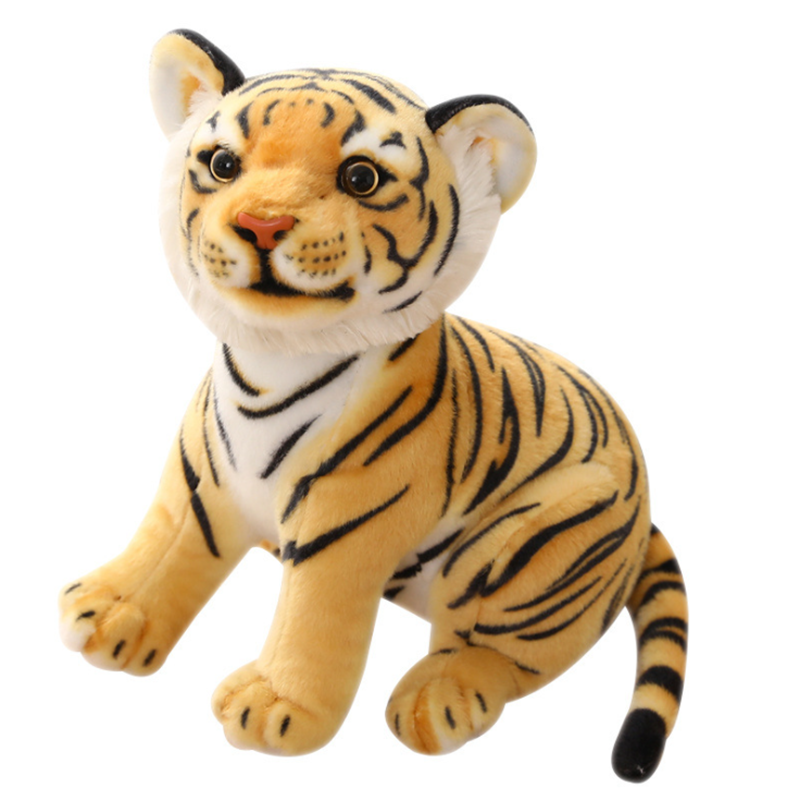 Peluche tigre mignon et doux, dessin animé, de 23 à 33 cm
