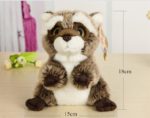 Peluche raton laveur assis mignon, 18 cm – Image 5