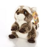Peluche raton laveur assis mignon, 18 cm – Image 2