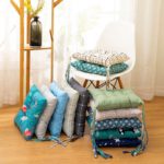 Lot de 4 coussins de chaise, épais, confortable et doux, 40x40 cm – Image 2