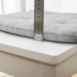 Lot de 4 coussins de chaise en lin, antidérapant, mémoire – Image 4