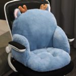 Coussin de chaise de bureau en fausse fourrure de lapin, doux, confortable et épais – Image 5