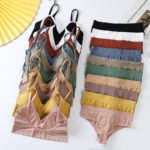 Ensemble de lingerie en coton, soutien-gorge et culotte tanga sans couture, taille basse – Image 9