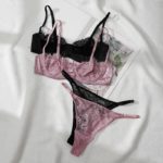 Ensemble de lingerie, brassière en dentelle, soutien-gorge et culotte string – Image 4