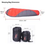 Sac de couchage d'hiver, remplissage en coton, 1,8kg, avec sac de compression – Image 5