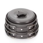 Ensemble de vaisselles de camping, pliables, en aluminium léger avec sac de rangement – Image 5