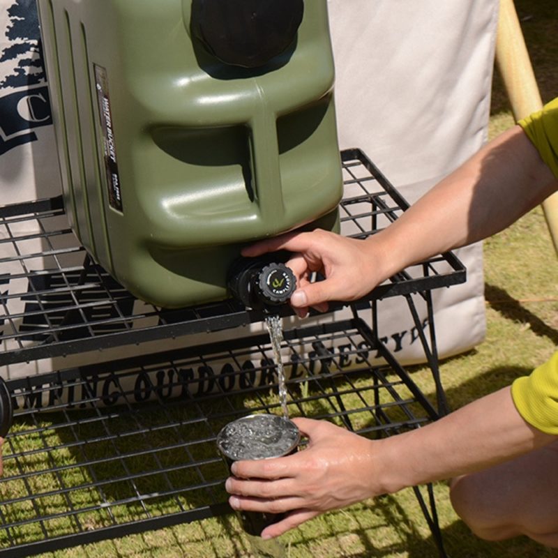 Conteneur d'eau avec robinet, capacité 10 à 25 litres, PE, pour le camping – Image 2
