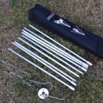 Trépied de feu de camp, pliant et réglable en alliage d'aluminium avec sac – Image 6