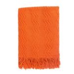 Couverture tricotée décontractée à rayures, couleur unie, douce et confortable – Image 6