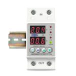 Protection contre les surintensités, 60A 230V, Din rail réglable, protection relais avec voltmètre – Image 4