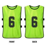 Lot de 12 maillots de sport en équipe pour enfant et adulte, séchage rapide – Image 5