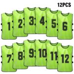Lot de 12 maillots de sport en équipe pour enfant et adulte, séchage rapide
