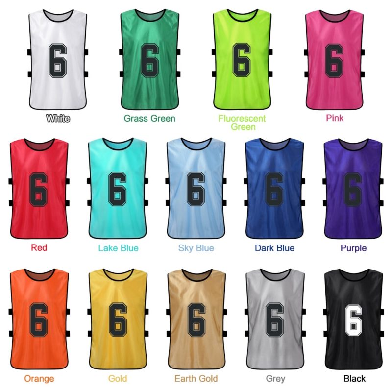 105055-ujbchf.jpg Lot de 12 maillots de sport en équipe pour enfant et adulte, séchage rapide – Image 2