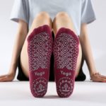 Lot de 3 paires chaussettes de Yoga en coton, antidérapantes, à bandes, séchage rapide – Image 3