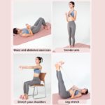 Bande de résistance élastique, 6 bandes de traction, exercice abdominal à domicile – Image 6