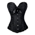 Corset en dentelle avec fermeture éclair, mode victorienne, grande taille