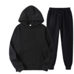 Ensemble 2 pièces, Jogging décontracté en molleton, surdimensionné, à capuche – Image 5