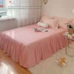 Ensemble 4 pièces à volants, princesse, housse de couette, drap de lit et taies d'oreiller – Image 6