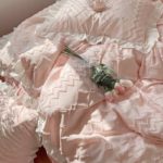 Ensemble 4 pièces à volants, princesse, housse de couette, drap de lit et taies d'oreiller – Image 5