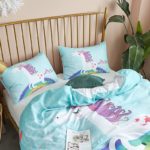 Ensemble 2 à 3 pièces imprimé licorne, housse de couette et taies d'oreiller – Image 3