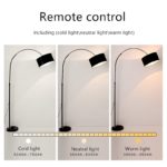 Lampadaire LED avec télécommande à hauteur réglable, Base en marbre, 185 cm – Image 3