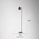 Lampadaire LED en fer forgé, minimaliste, 155 cm – Image 3