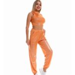 Ensemble deux pièces pour Pole dance, holographique, haut court métallique – Image 4