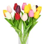 Lot de 10 tulipes artificielles, 35 cm