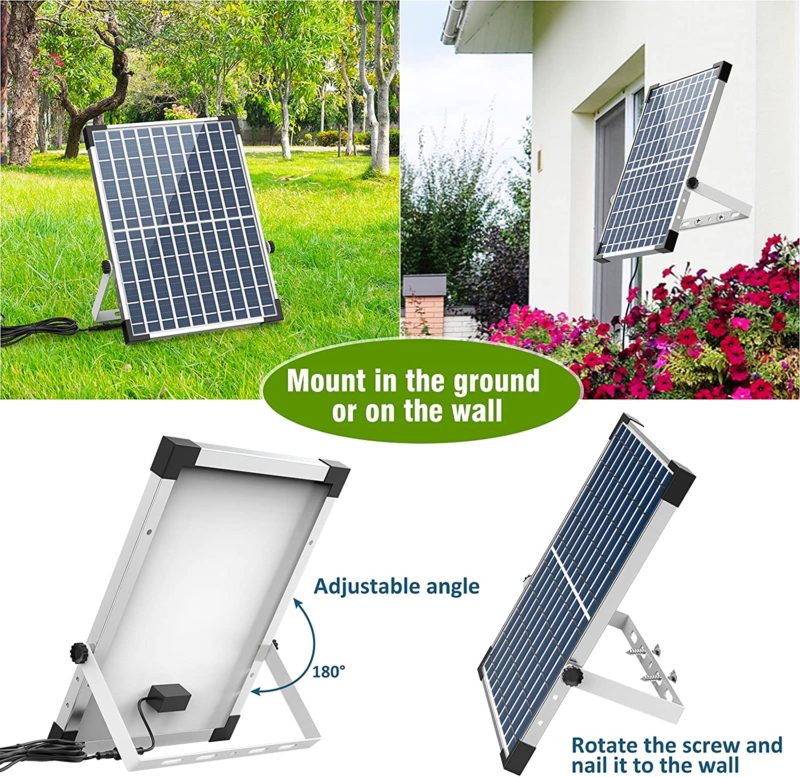 Ensemble fontaine solaire 12W, 12 buses à double couche, pour étang et piscine – Image 5