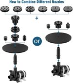 Ensemble fontaine solaire 12W, 12 buses à double couche, pour étang et piscine – Image 4