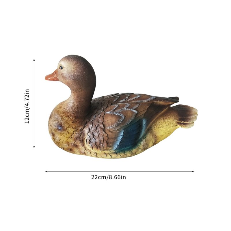98726-ew9zna.jpg Statue de canard Mandarin, sculptures d'animaux artificiels, 22 cm – Image 11