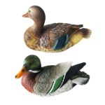 Statue de canard Mandarin, sculptures d'animaux artificiels, 22 cm
