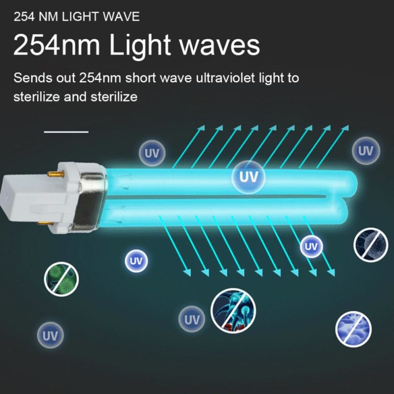 98766-cc0d7m.jpg Lampe de stérilisation à Quartz UV, ampoule tubulaire G23/2G7 en forme de H, 5 à 13W – Image 5