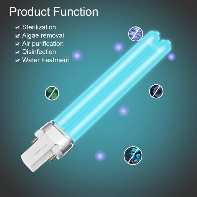 98766-egpj2r.jpg Lampe de stérilisation à Quartz UV, ampoule tubulaire G23/2G7 en forme de H, 5 à 13W – Image 2