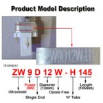 Lampe de stérilisation à Quartz UV, ampoule tubulaire G23/2G7 en forme de H, 5 à 13W – Image 6