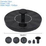 Fontaine à eau solaire, pour étang, cascade, décoration de jardin en plein air – Image 4