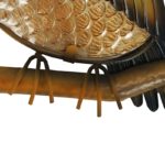 Figurine animale hibou en métal, art suspendu pour le Jardin – Image 4